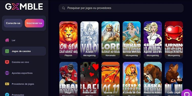 Lobby de jogos — Gxmble