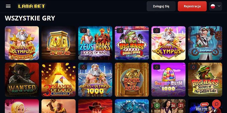 Lobby de jogos — Lamabet