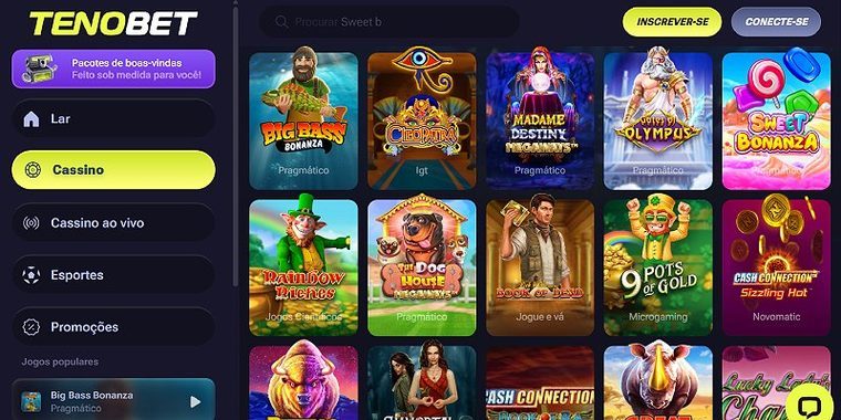 Lobby de jogos — TenoBet