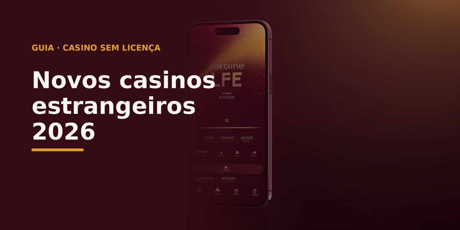 Novos casinos estrangeiros para portugueses